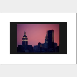 Empire State Building and Chrysler Building Posters and Art